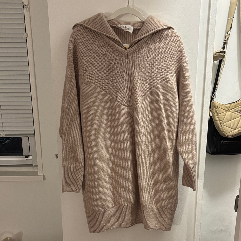 Ba&Sh Vassili Wool-blend Sweater In Beige